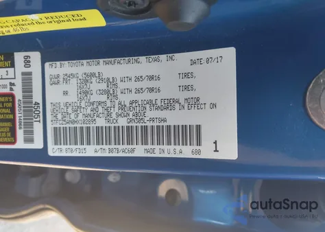 2017 Toyota Tacoma Trd Off Road from USA, damaged, VIN 5TFCZ5AN0HX102895